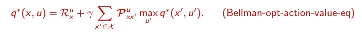 Bellman optimality